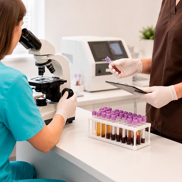 laboratorio y análisis clínico